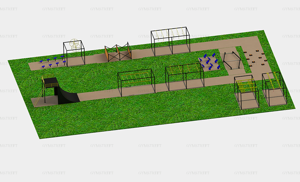 Линия препятствий в сборе